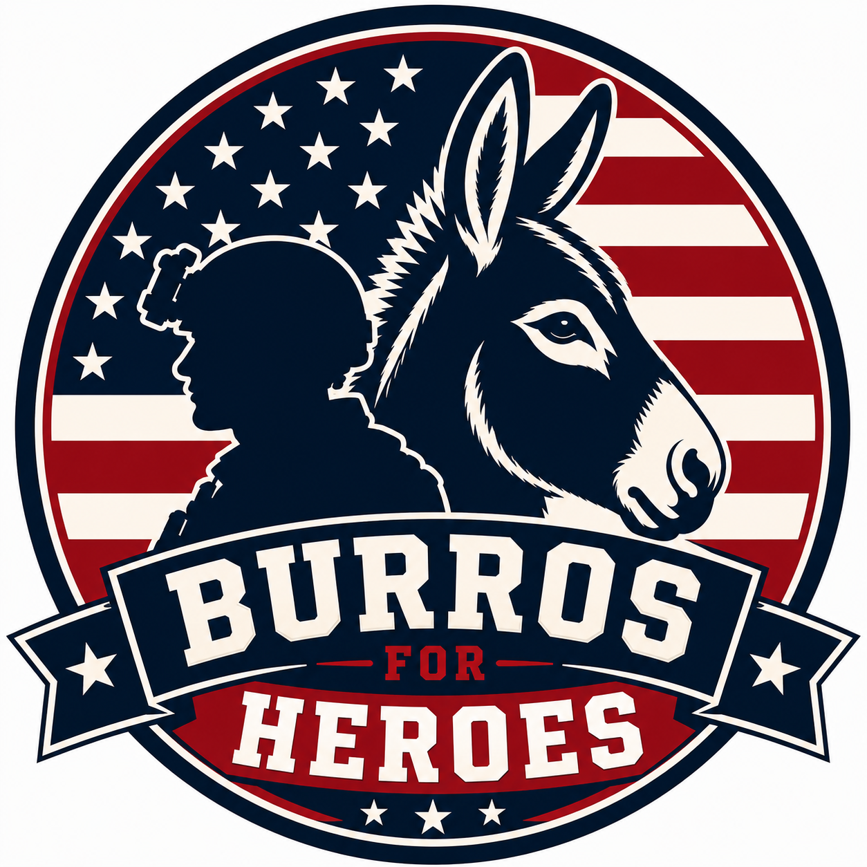 Burros for Heroes Edition shirt and hoodie design